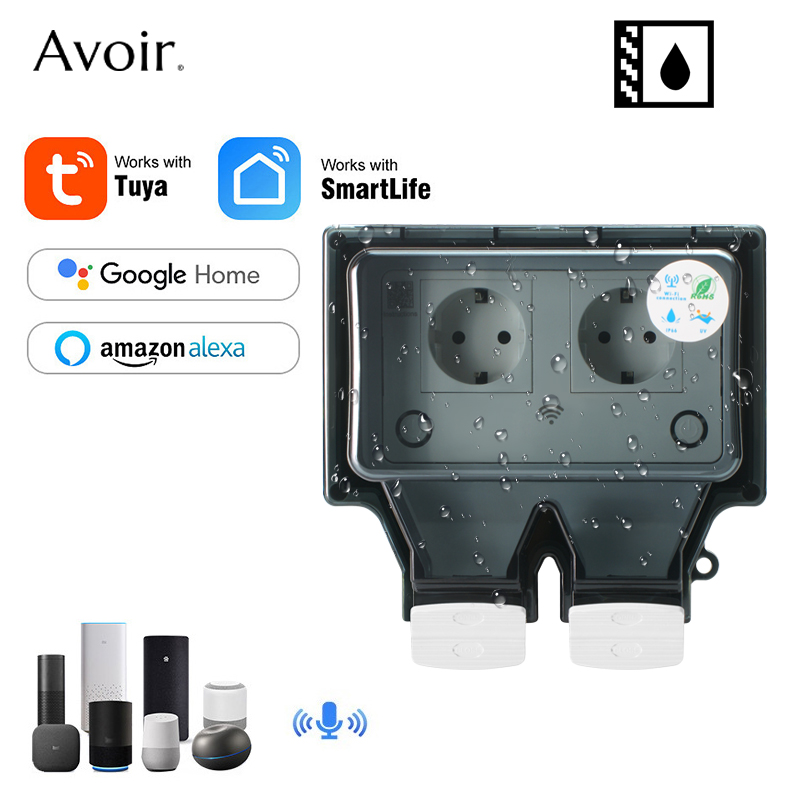 Outdoor Power Usa - Avoir Tuya الجدار مقابس كهربائية Ip66