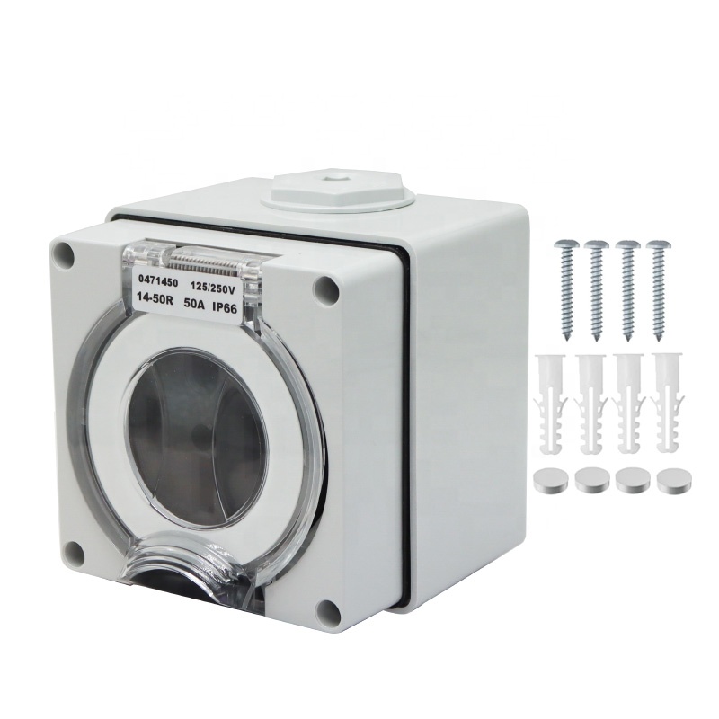 Outdoor Power Receptacle - 50 أمبير مولد RV صندوق مداخل
