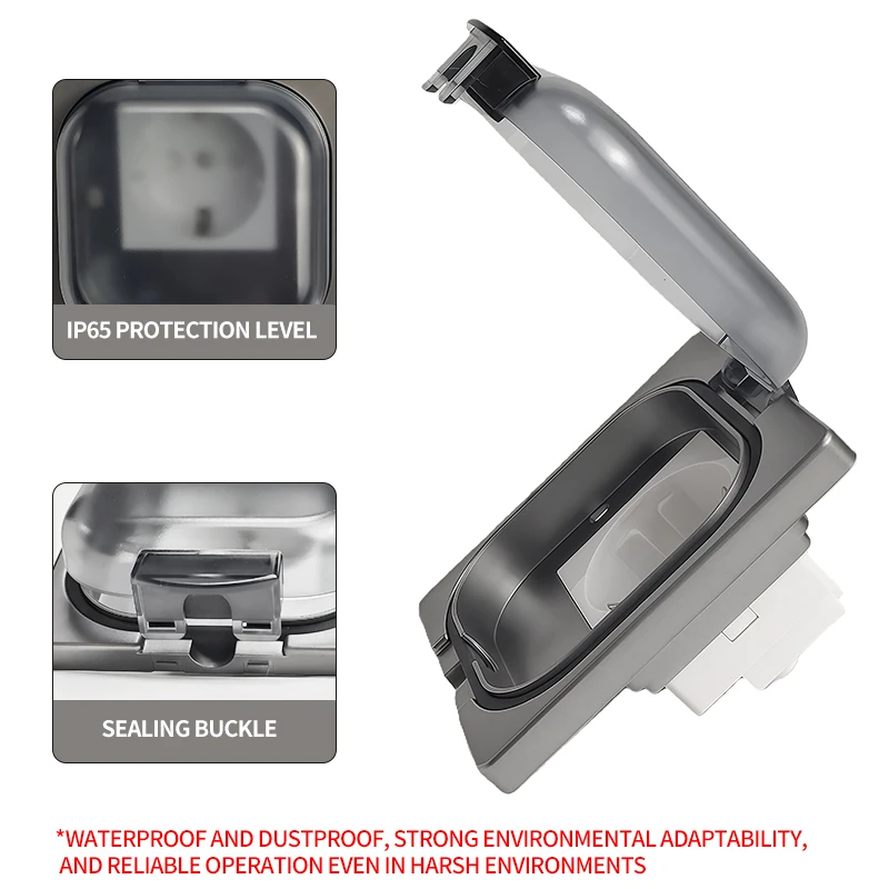 Outdoor Power Receptacle - مقبس كهربائي خارجي مقاوم للماء IP65