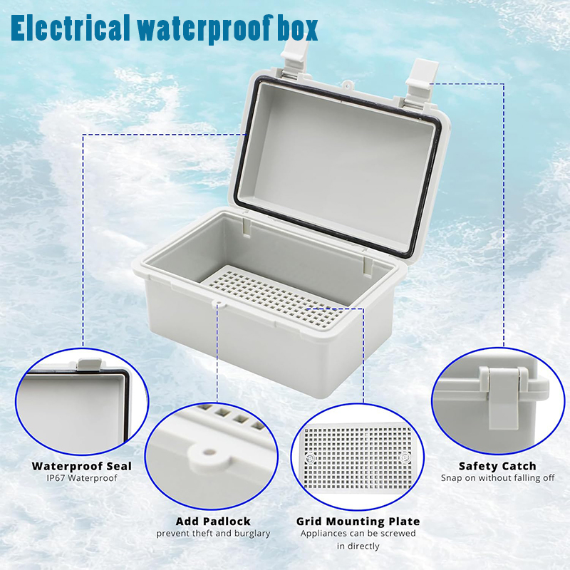 Outdoor Power Outlet Box - صندوق توصيل كهربائي مقاوم للماء IP66