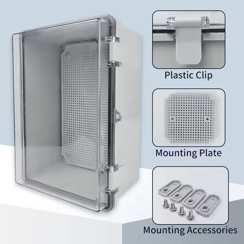 Outdoor Power Outlet Box - IP66 الضميمة البلاستيكية الكهربائية ABS صندوق
