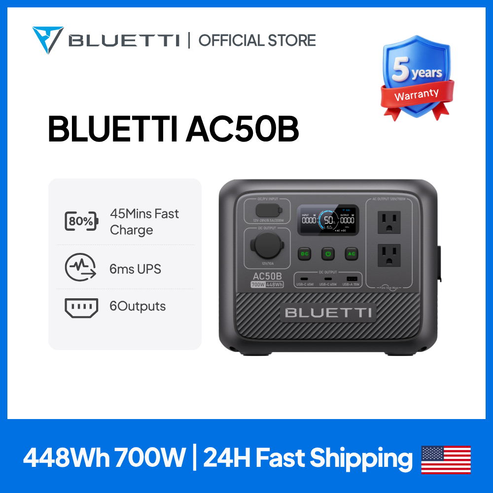 Outdoor Power Usa - محطة طاقة محمولة BLUETTI AC50B بقدرة