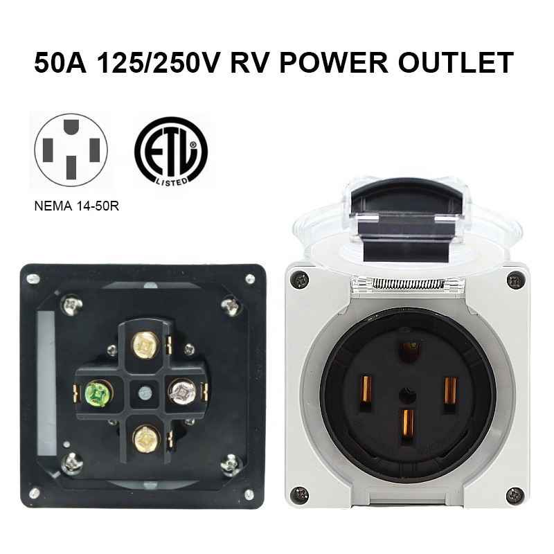 50 أمبير مولد RV صندوق مداخل ا - مراجعة Outdoor Power Receptacle وسعره