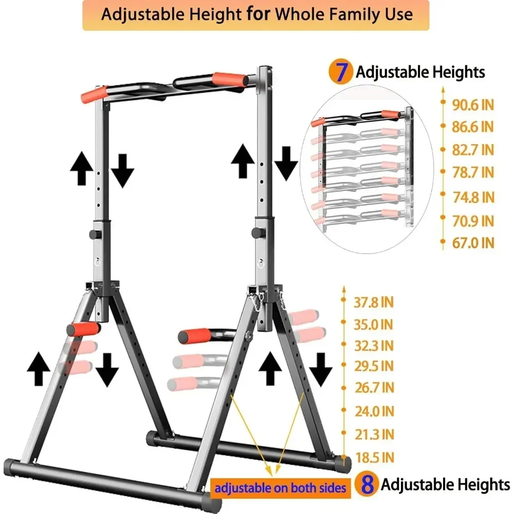 برج تمارين قابل للطي متعدد الو - مراجعة Outdoor Power Tower Pull Up Bar وسعره