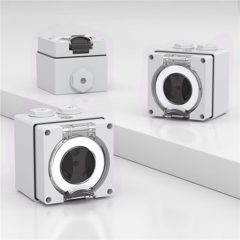 2X 30Amp صندوق منافذ الطاقة، 1 - مراجعة Outdoor Power Receptacle وسعره