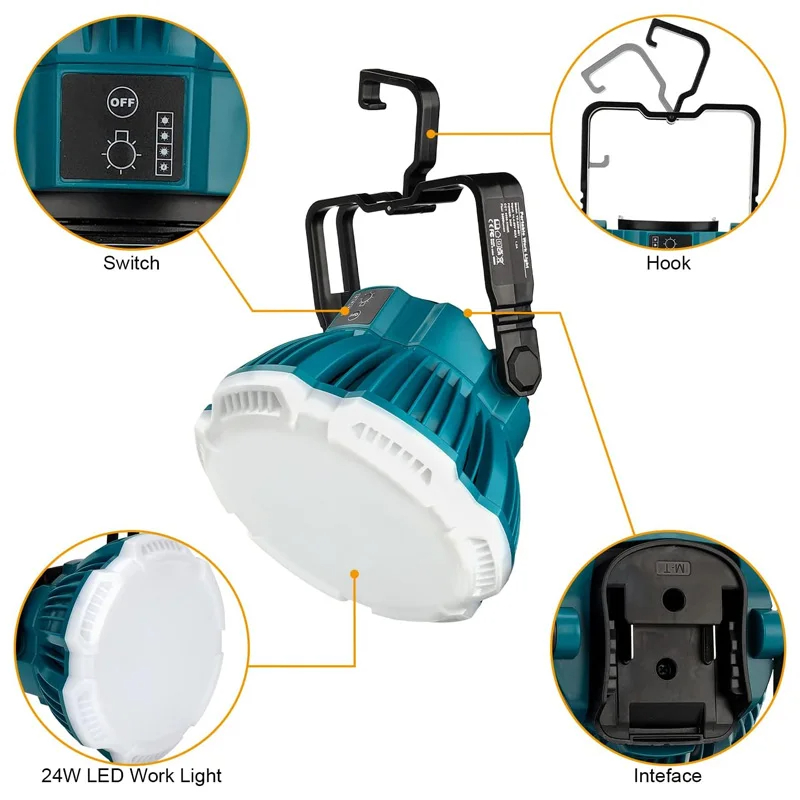 24 واط المحمولة LED تحذير ضوء  - مراجعة Outdoor Power Solutions وسعره