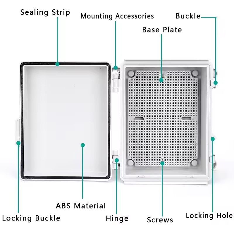 IP66 الضميمة البلاستيكية الكهر - مراجعة Outdoor Power Outlet Box وسعره