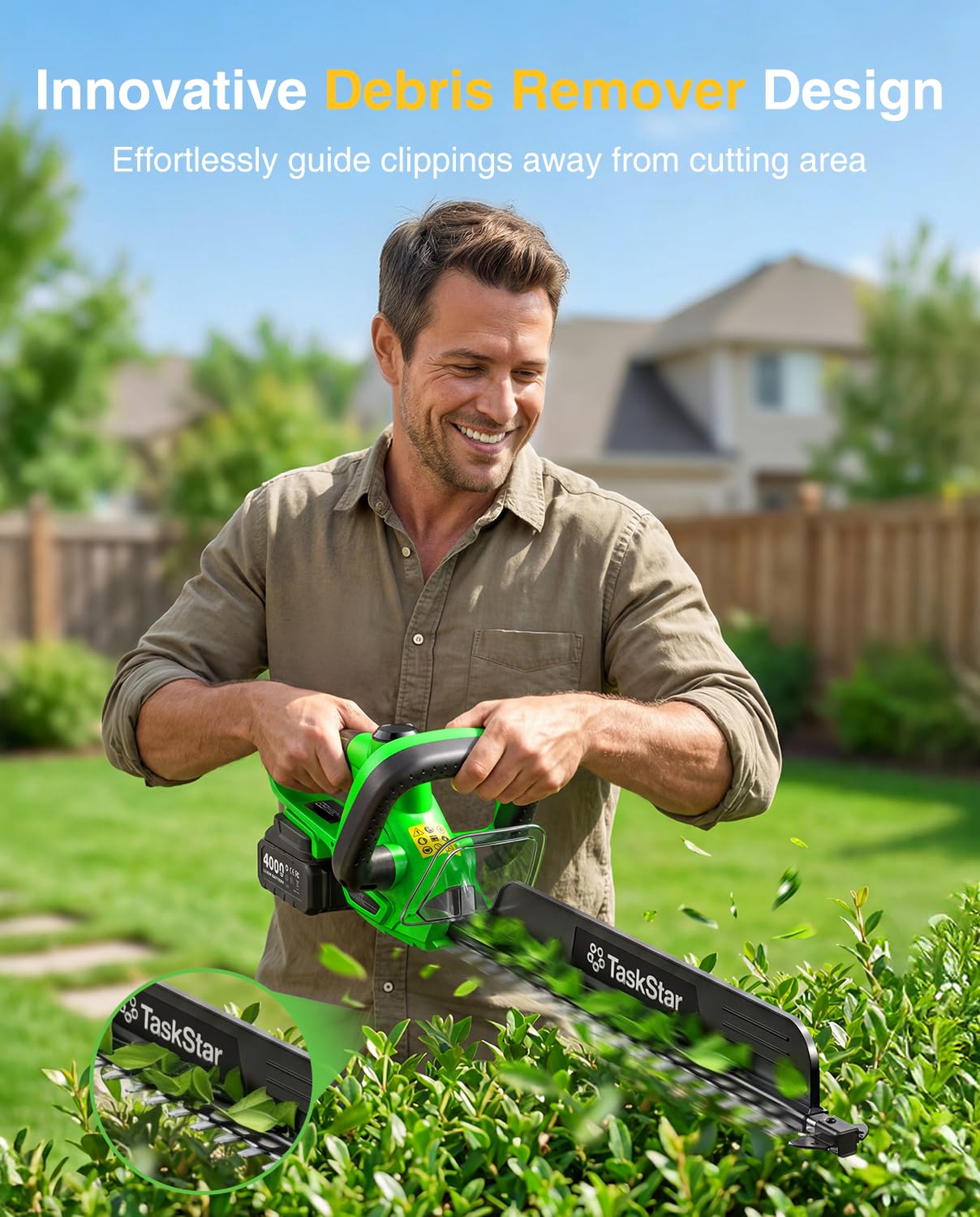 مقص سياج كهربائي تاسك ستار 22  - مراجعة Hedge Trimmer Cordless وسعره