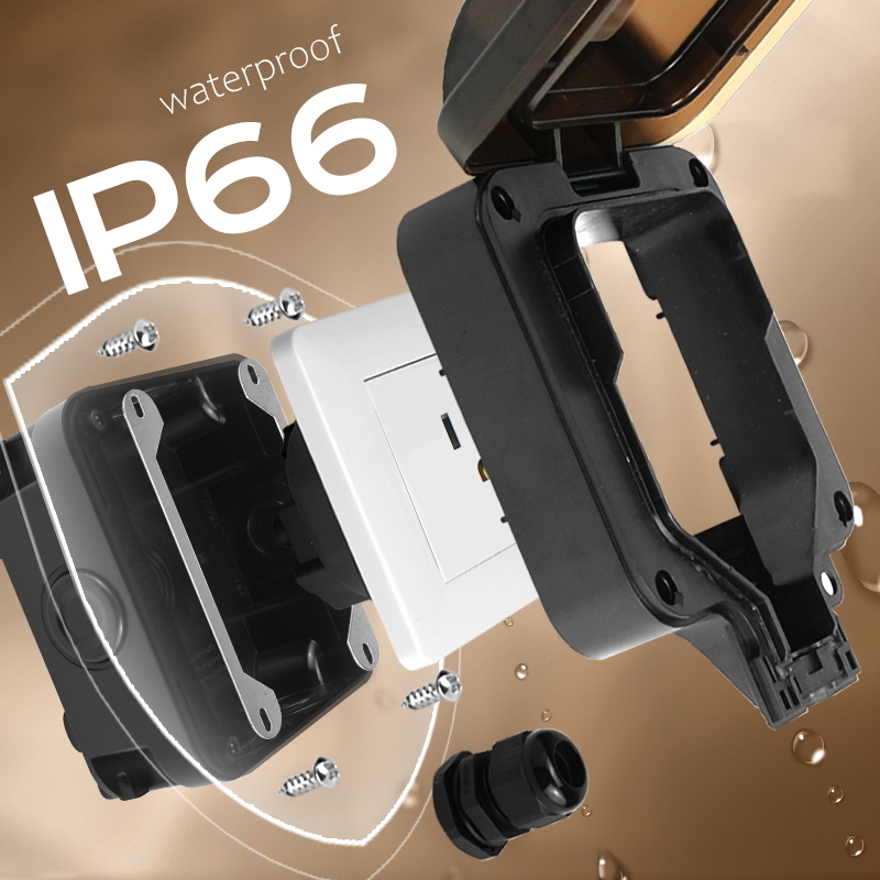 Avoir IP66 مقبس جداري مقاوم لل - مراجعة Outdoor Power Usa وسعره