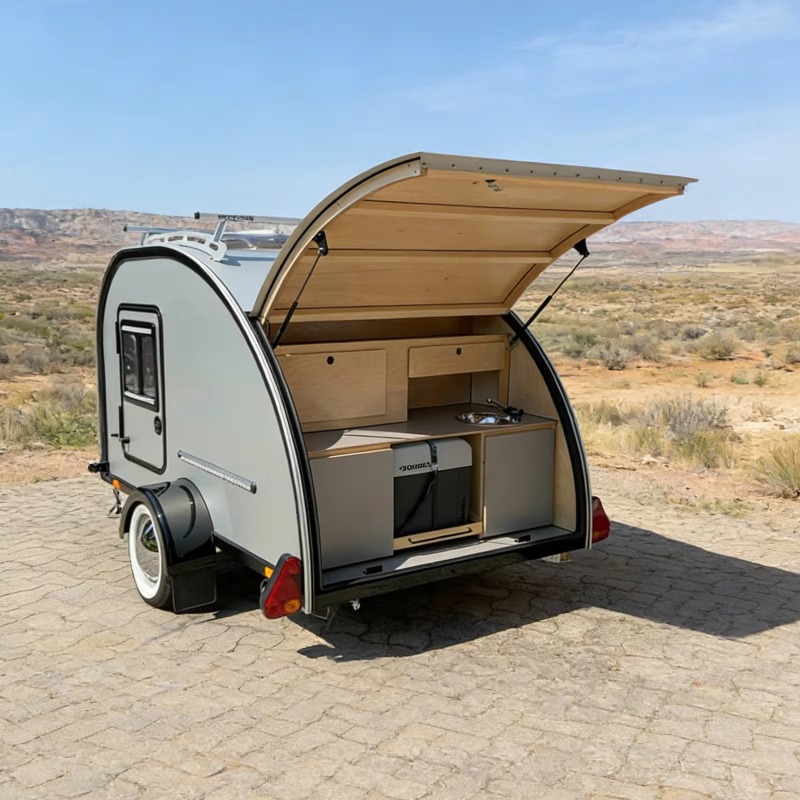 مقطورة تخييم مجهزة بالكامل مع  - مراجعة Outdoor Power Solutions وسعره