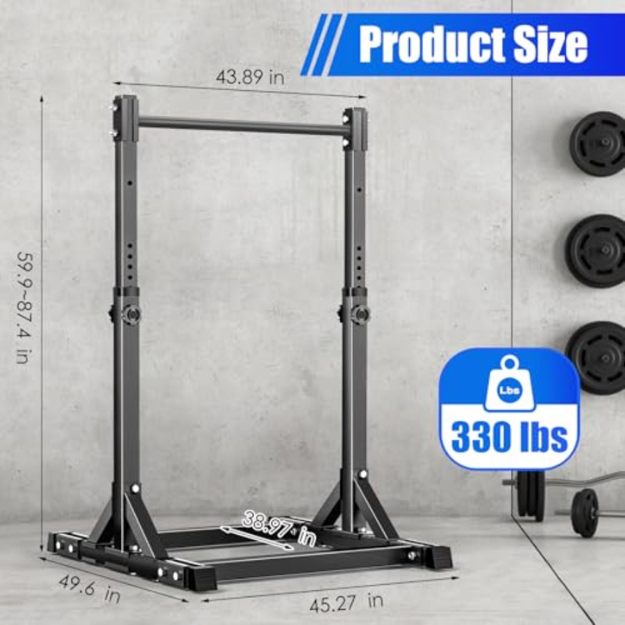 عمود سحب قابل للتعديل وقائم بذ - مراجعة Outdoor Power Tower Pull Up Bar وسعره