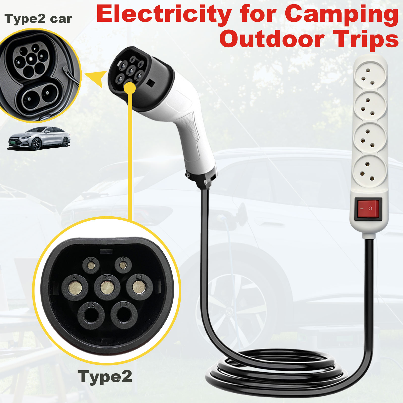 محول تفريغ الطاقة من النوع 2 V - مراجعة Outdoor Power Adapter وسعره