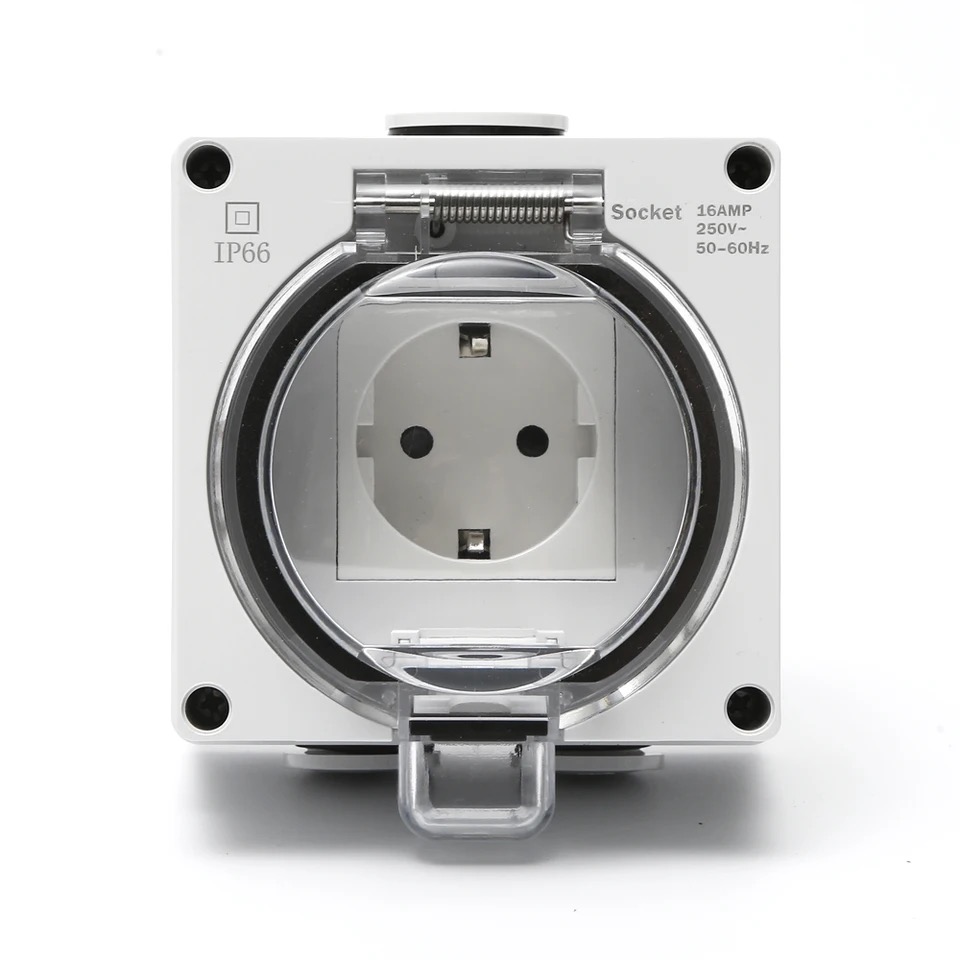 IP66 وعاء الطاقة المقاوم للماء - مراجعة Outdoor Power Receptacle وسعره