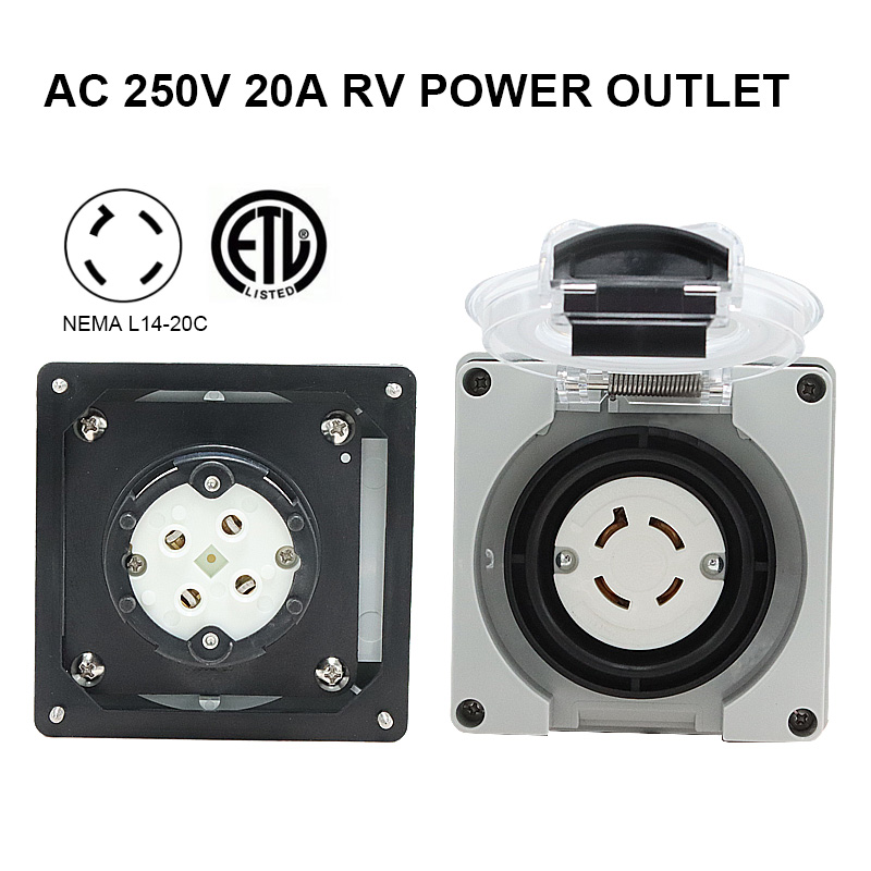 125/250 فولت 20A مولد RV صندوق - مراجعة Outdoor Power Receptacle وسعره