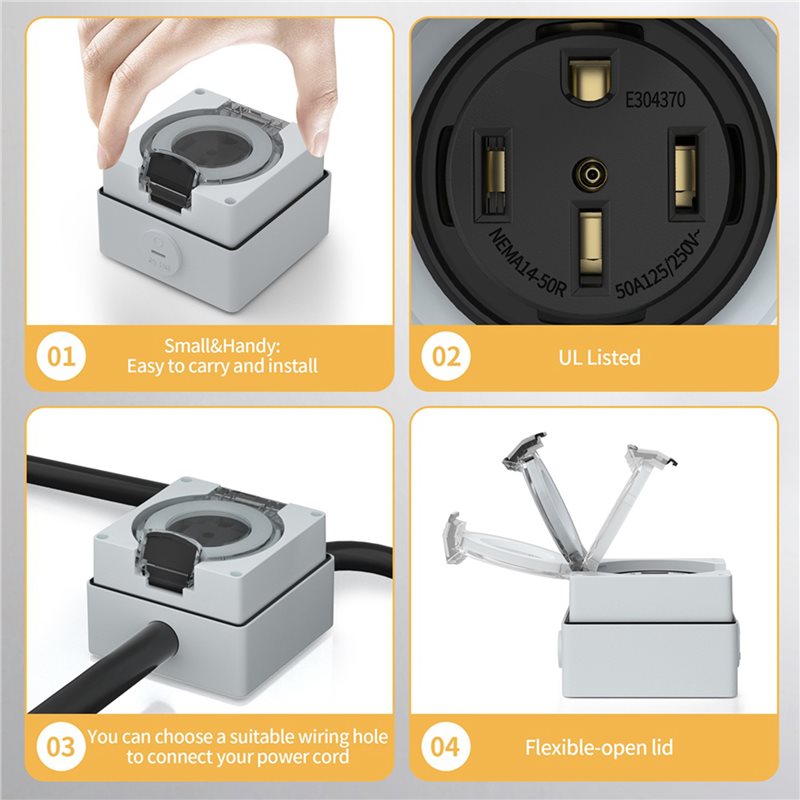 صندوق منافذ طاقة ABZL 6X 50 أم - مراجعة Outdoor Power Receptacle وسعره