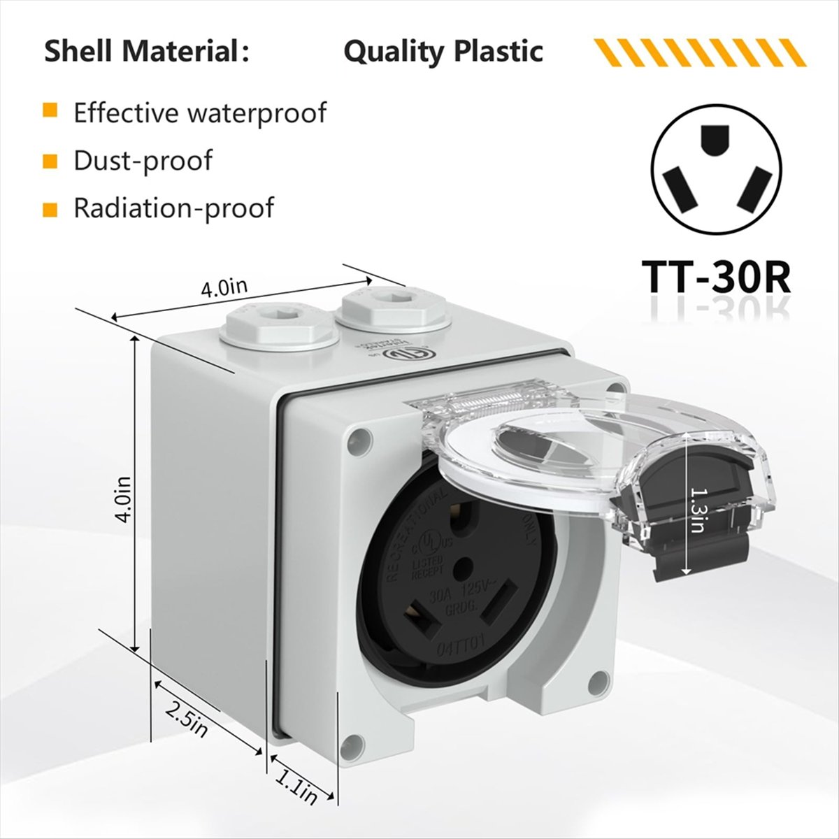 صندوق مأخذ طاقة HHTL 30 أمبير، - مراجعة Outdoor Power Receptacle وسعره