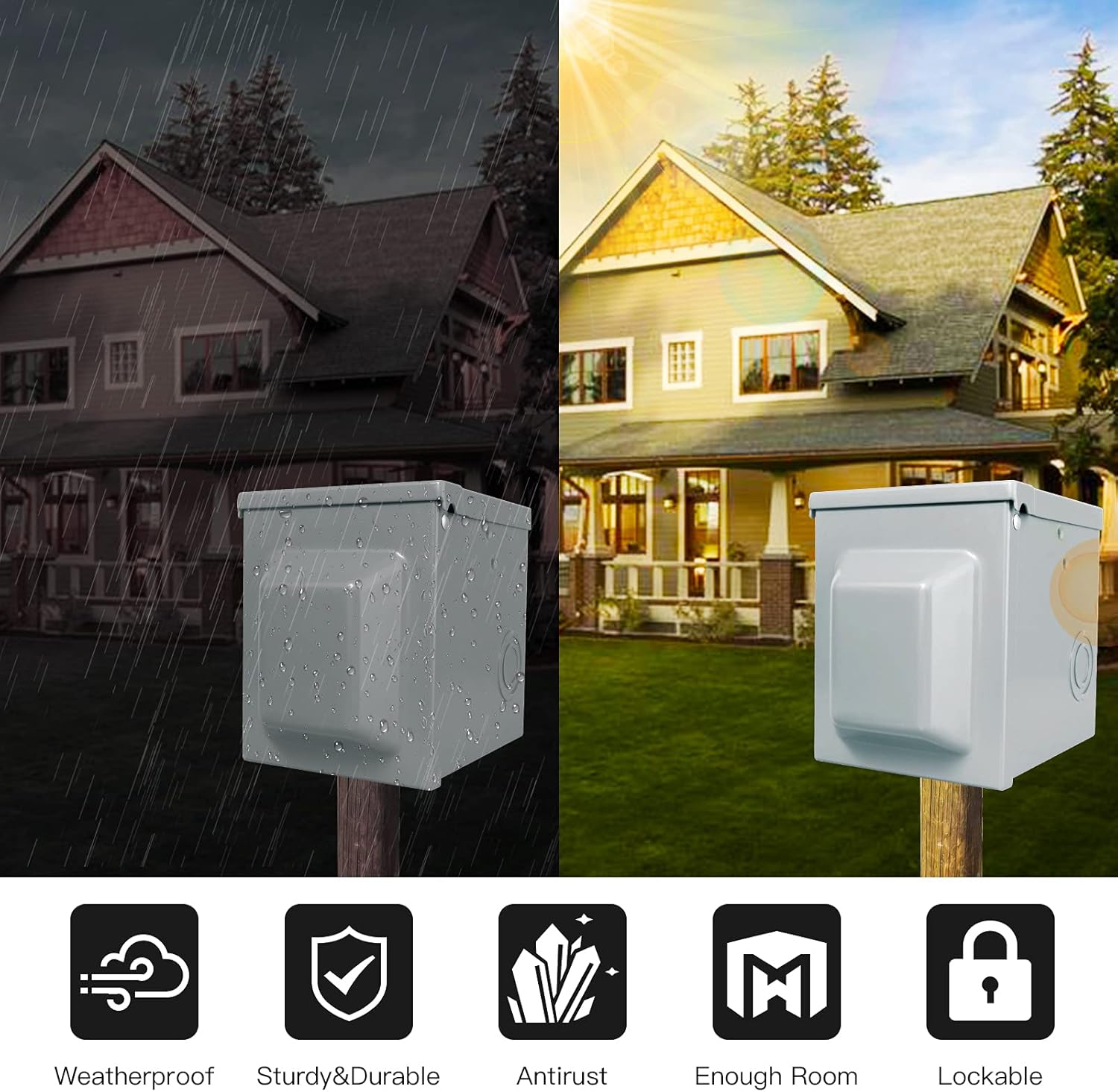 صندوق مخرج طاقة RV 30/50 أمبير - مراجعة Outdoor Power Receptacle وسعره