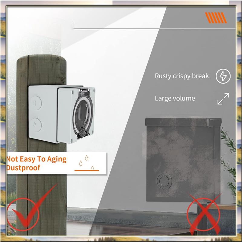 AA46 HOT-50Amp صندوق مخرج طاقة - مراجعة Outdoor Power Receptacle وسعره